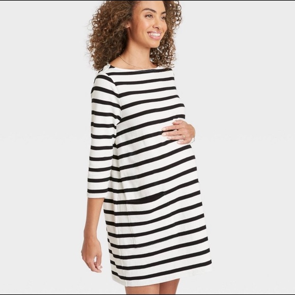 target striped maternity dress